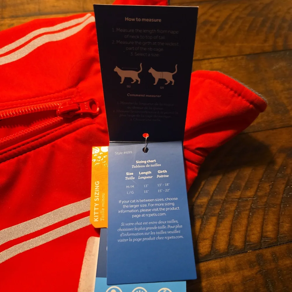 Med red cat jacket
